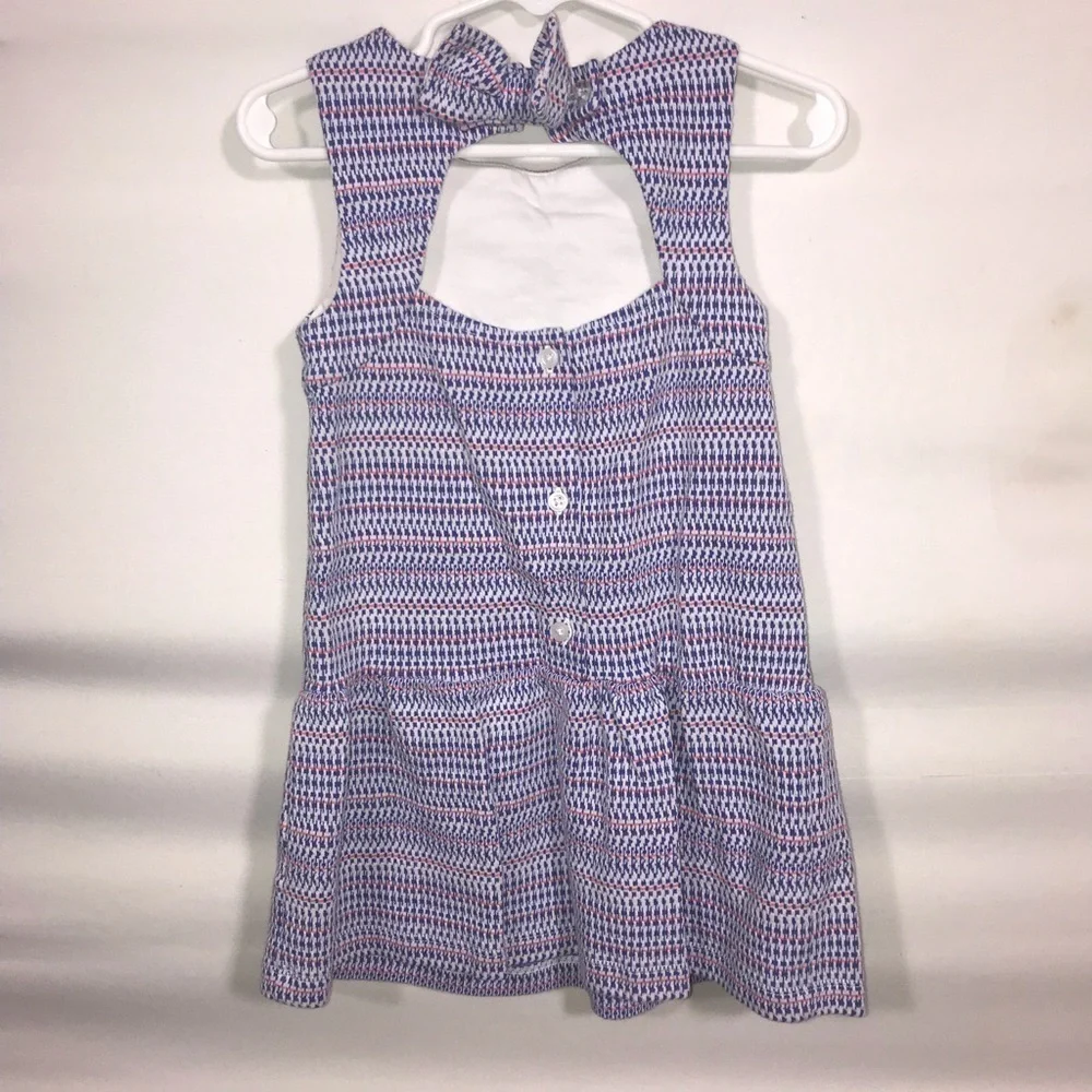 Janie and Jack Blue & Pink Sleeveless Dress